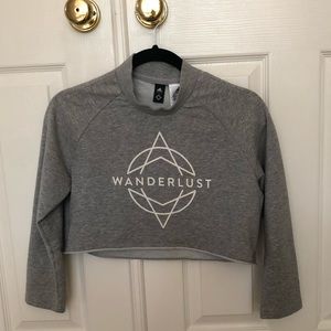 Cropped Adidas x Wanderlust Gray Sweatshirt